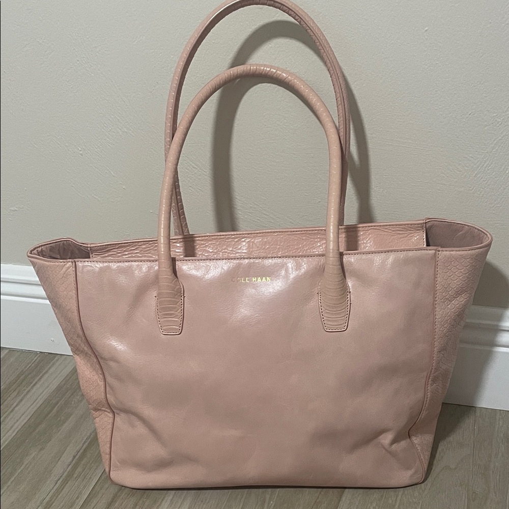 Cole Haan Pink Leather Tote
